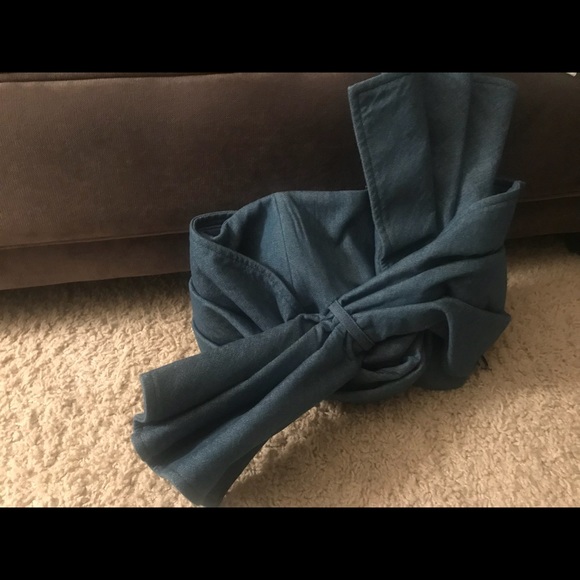 Cameo denim bustier top - Picture 2 of 7